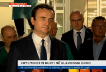 KURTI ARRIN NË SLAVONSKI BROD, PRITET NGA PLENKOVIQ