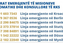 MINISTRIA E JASHTME PUBLIKON NUMRAT EMERGJENTË TË MISIONEVE DIPLOMATIKE