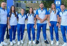 PRESIDENTJA OSMANI I DORËZON FLAMURIN SHTETËROR EKIPIT OLIMPIK