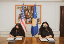 OSMANI NËNSHKRUAN MARRËVESHJE ME SHBA,3.8 MILION DOLLARË SHTESË PËR KOSOVËN