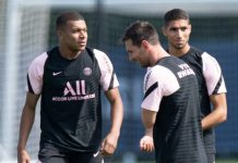 Mbappe asiston golin e Messit në stërvitjen e PSG-së