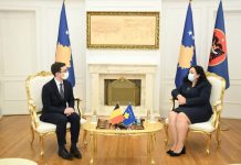 Osmani takon udhëheqësin e misionit diplomatik të Mbretërisë së Belgjikës