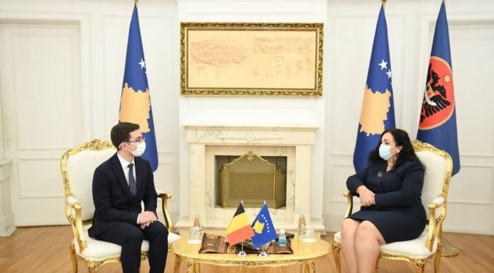 Osmani takon udhëheqësin e misionit diplomatik të Mbretërisë së Belgjikës
