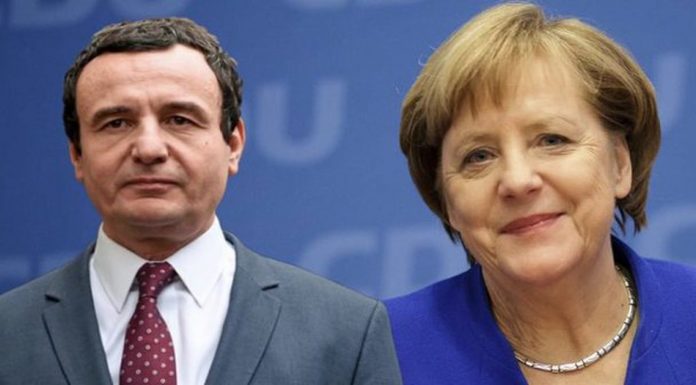 Kryeministri Kurti javës në vijim takon kancelaren Merkel në Tiranë, konfirmon Qeveria