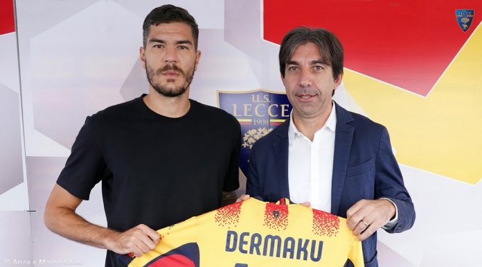 Kastriot Dermaku prezantohet zyrtarisht si lojtar i Lecces