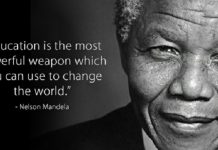 10 thënie frymëzuese të Nelson Mandelës