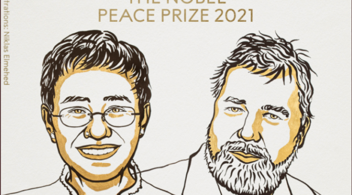 Çmimi Nobel për Paqe u jepet dy gazetarëve